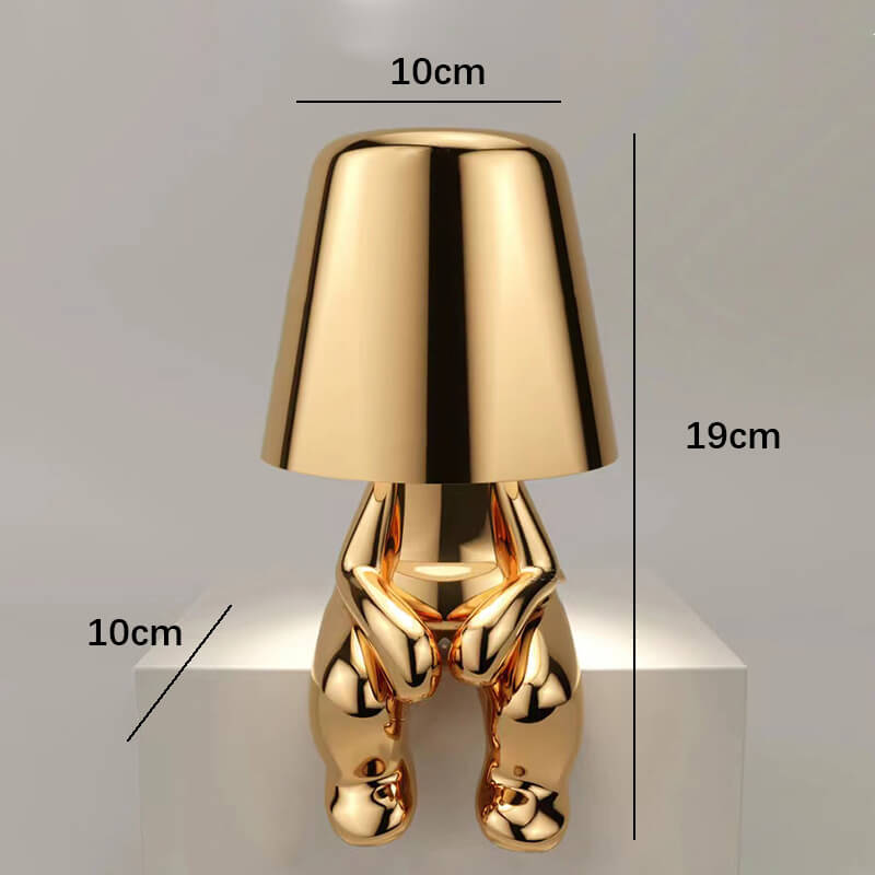 Cute Humanoid Touch Resin Night Light