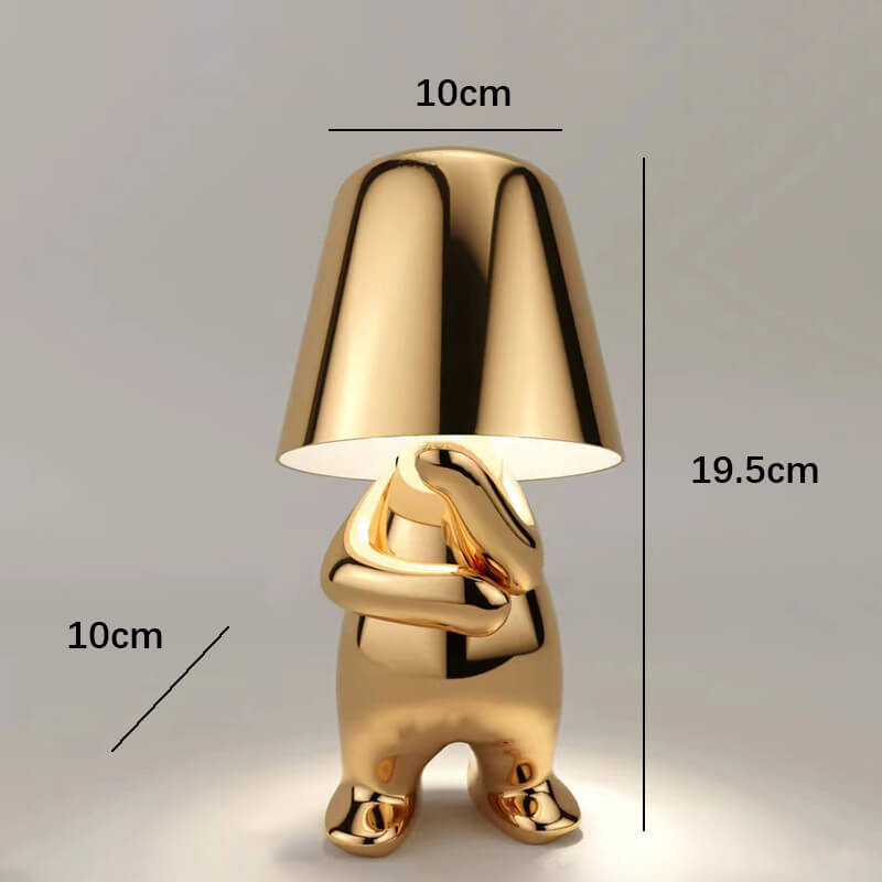 Cute Humanoid Touch Resin Night Light