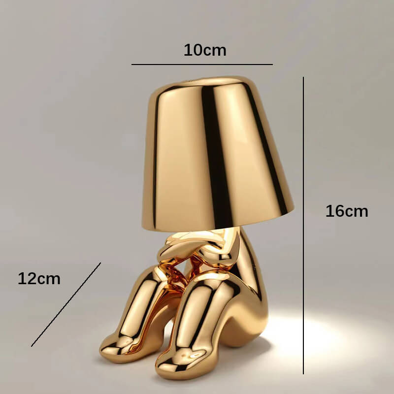 Cute Humanoid Touch Resin Night Light
