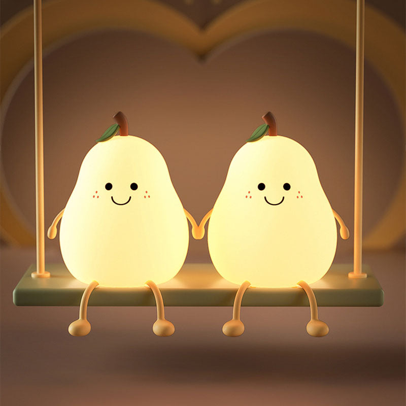 Jolie lampe de nuit en forme de poire