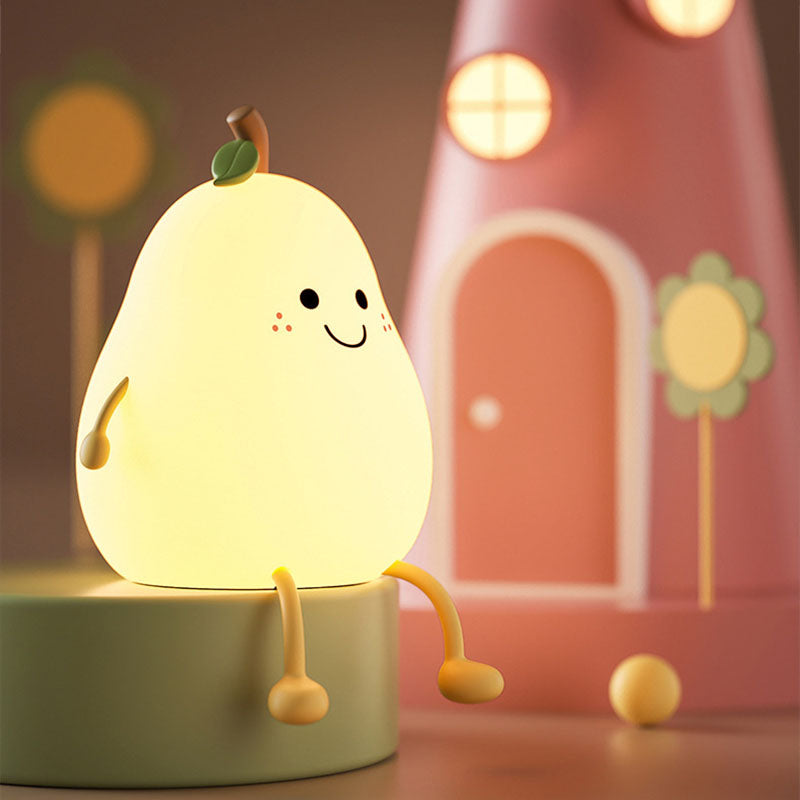 Jolie lampe de nuit en forme de poire
