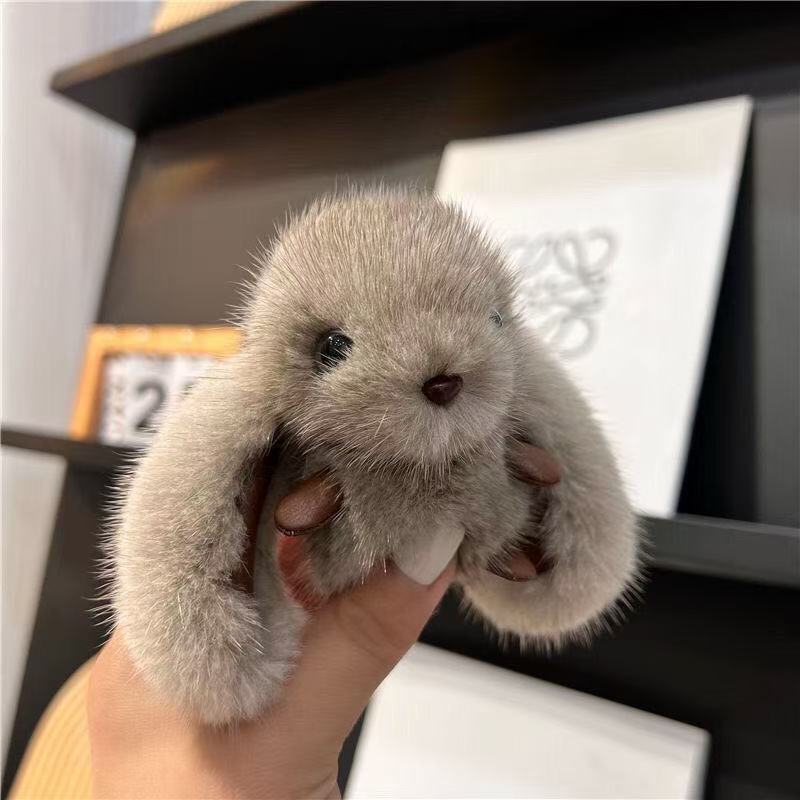 Cute Plush Rabbit Charm
