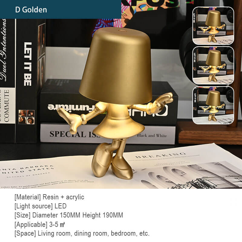 Lampe de bureau à chargement tactile Little Golden Man