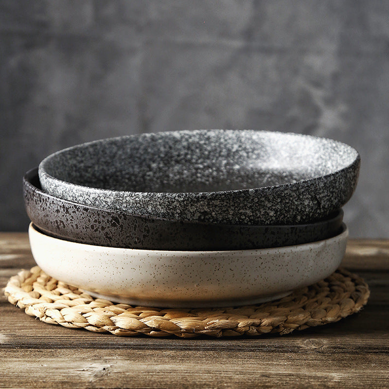 Deep Round Ceramic Dinner Plate