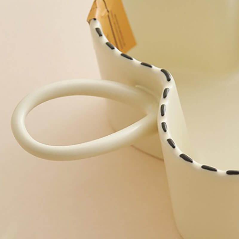 Dotted Line Embossed Ceramic Baking Bowl