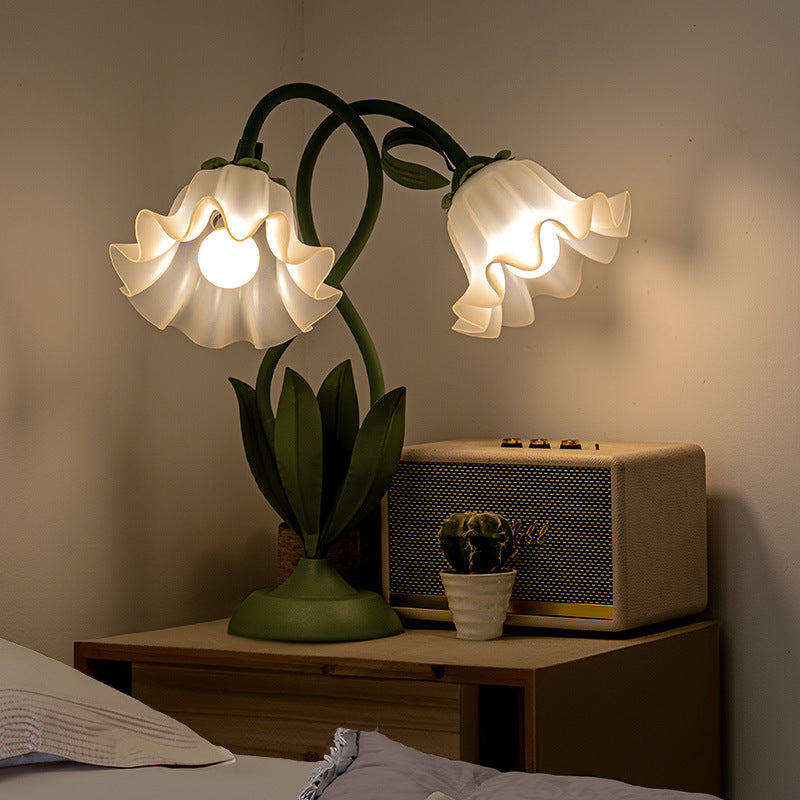 Double-Headed Lily-of-the-Valley Table Lamp