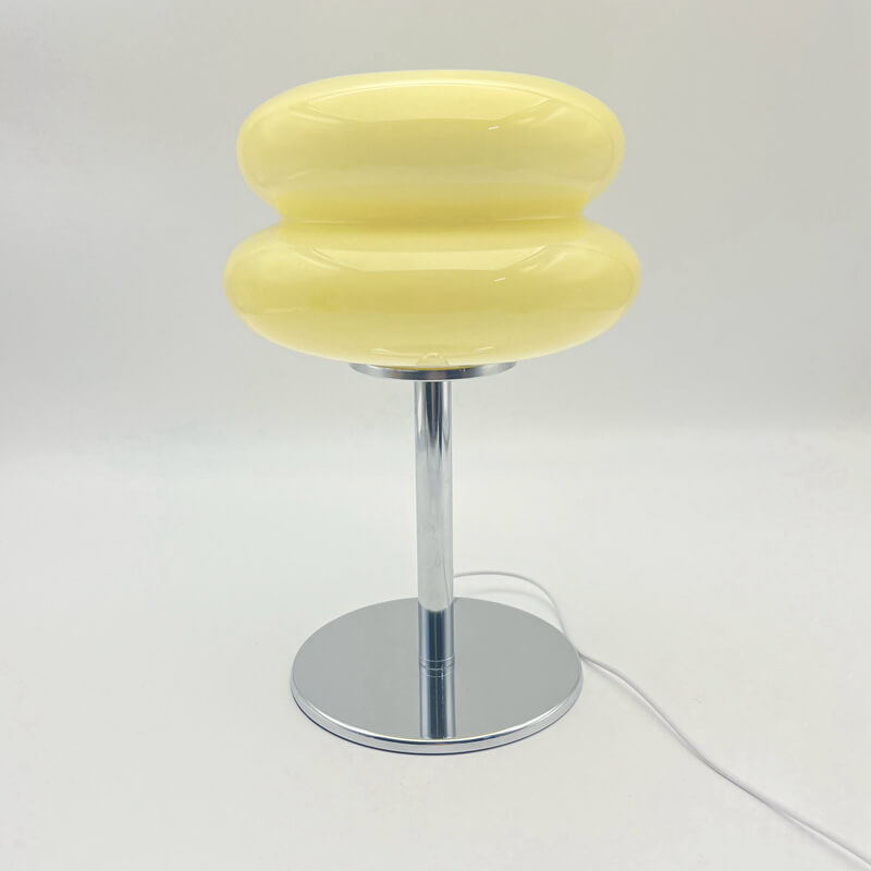 Double-layer Egg Tart Glass Table Lamp