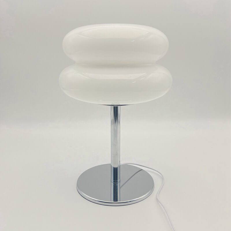 Double-layer Egg Tart Glass Table Lamp