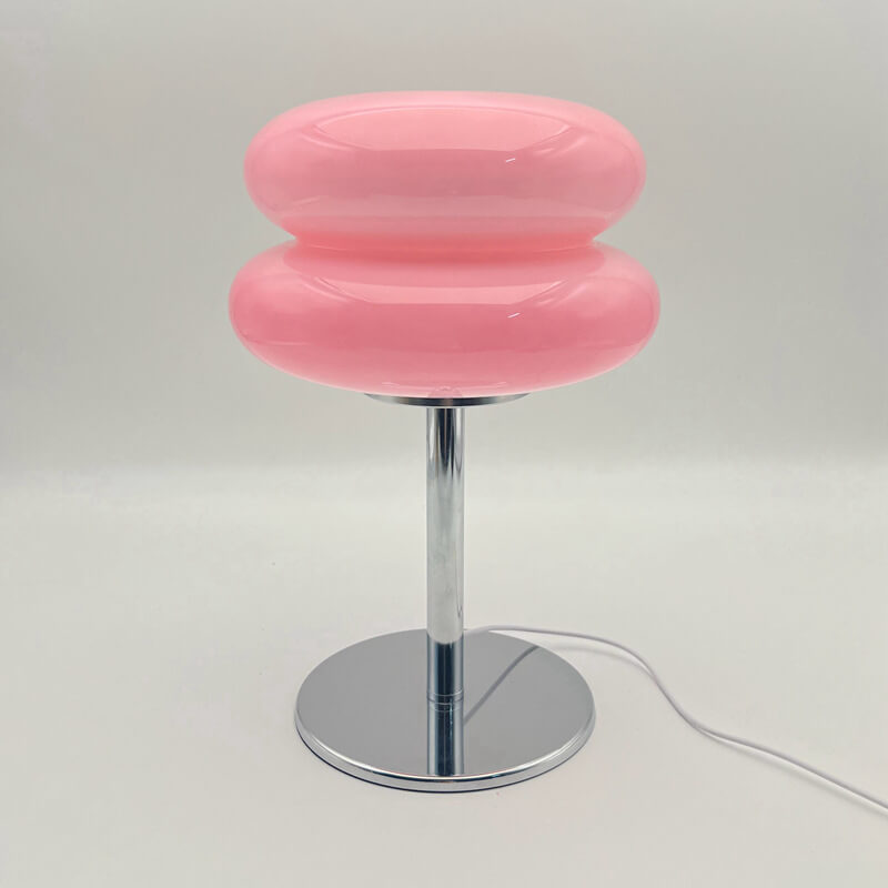 Double-layer Egg Tart Glass Table Lamp