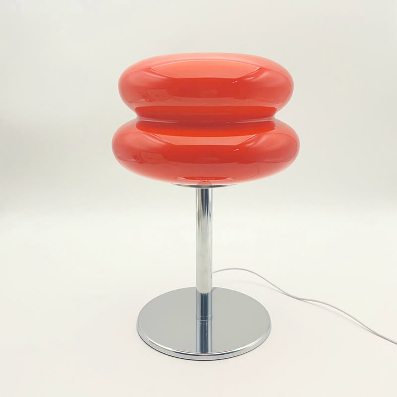 Double-layer Egg Tart Glass Table Lamp