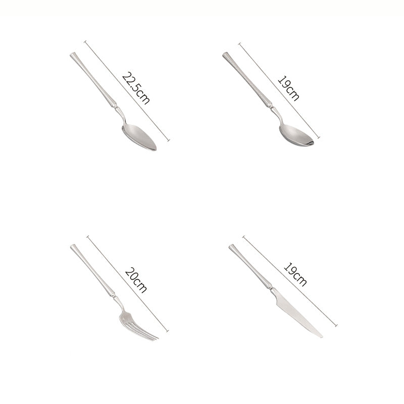 Elegant Stainless Steel Flatware 4 Pcs Set