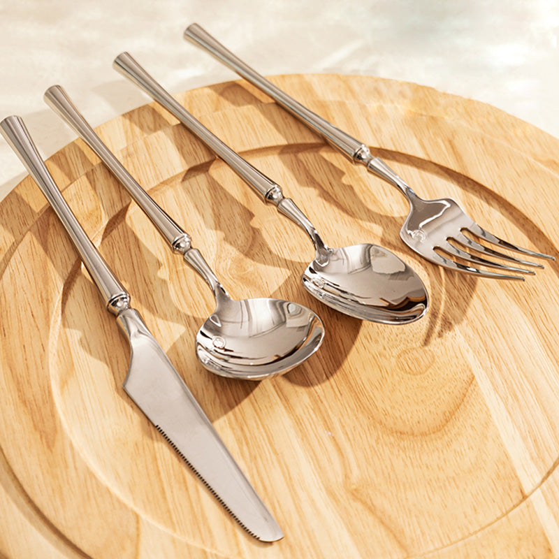 Elegant Stainless Steel Flatware 4 Pcs Set