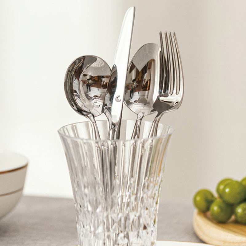 Elegant Stainless Steel Flatware 4 Pcs Set
