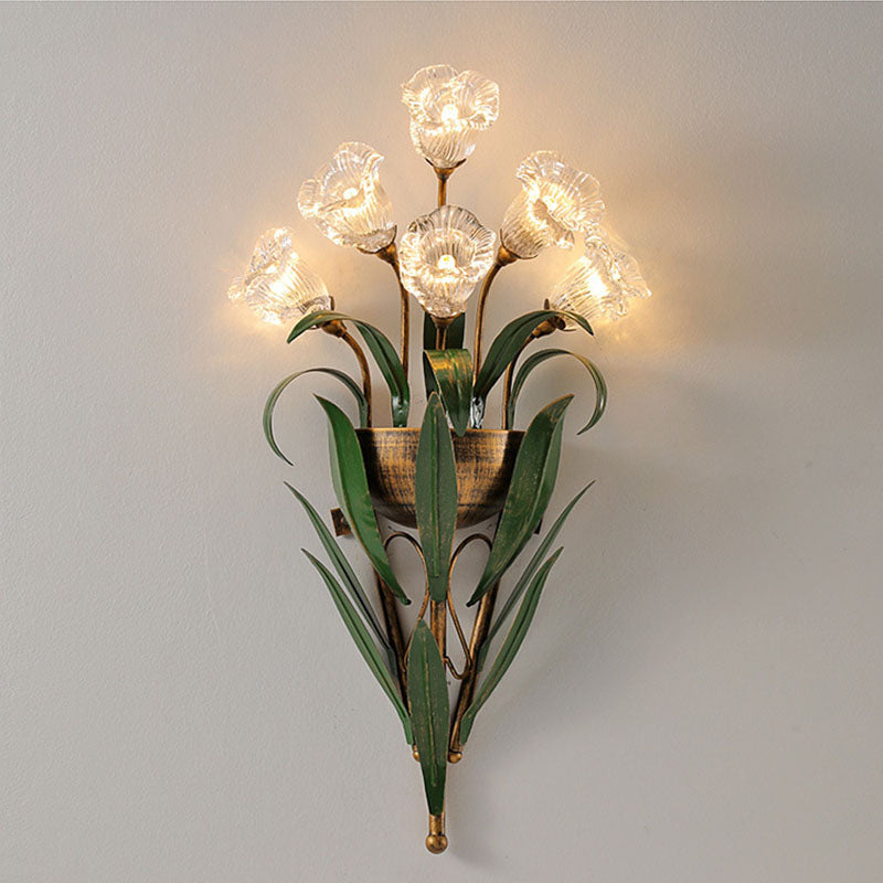 Exquisite Flower Bouquet Wall Lamp
