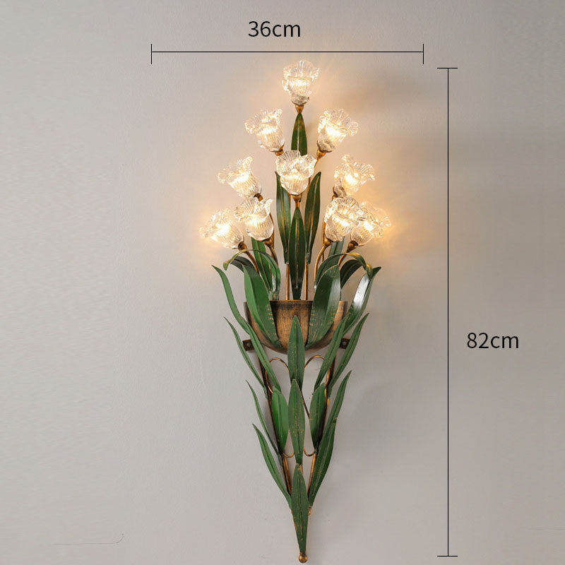 Exquisite Flower Bouquet Wall Lamp