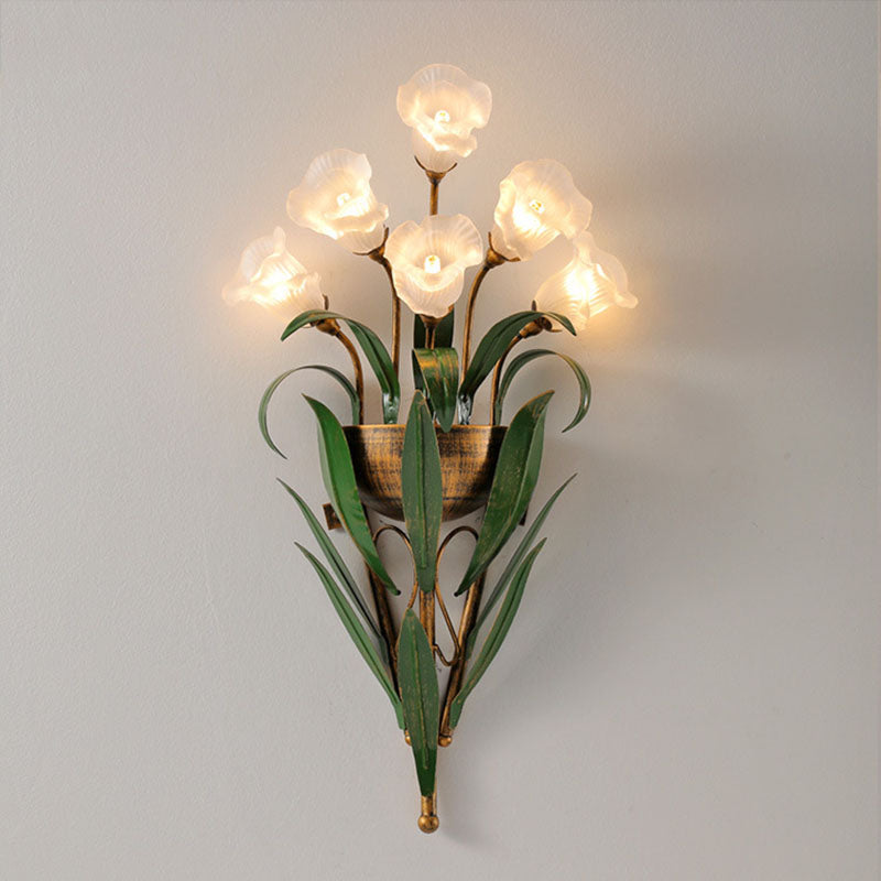 Exquisite Flower Bouquet Wall Lamp