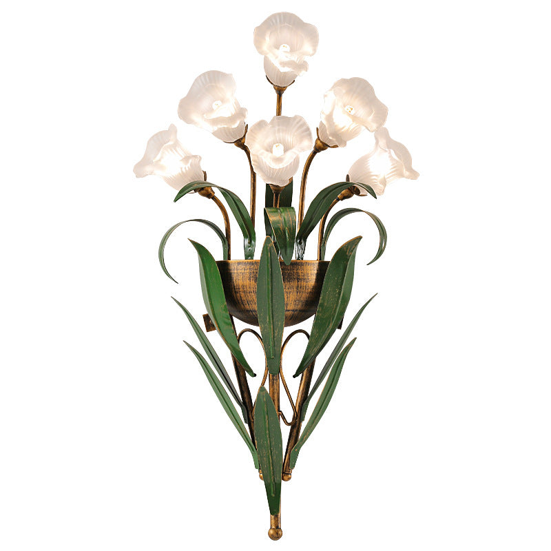 Exquisite Flower Bouquet Wall Lamp