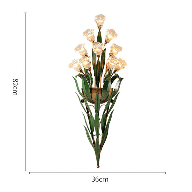 Exquisite Flower Bouquet Wall Lamp