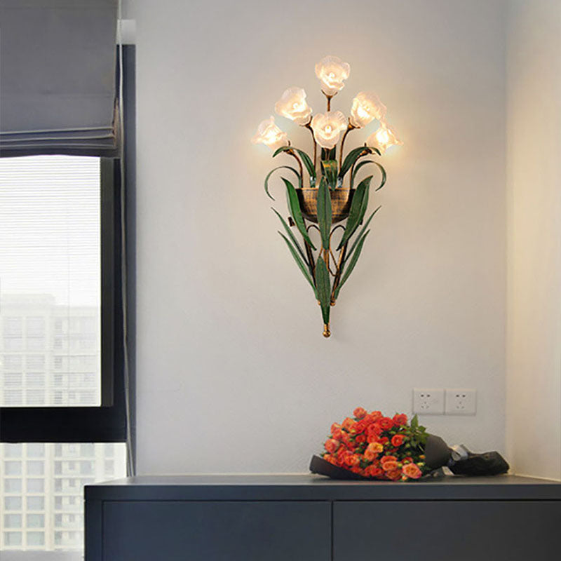 Exquisite Flower Bouquet Wall Lamp