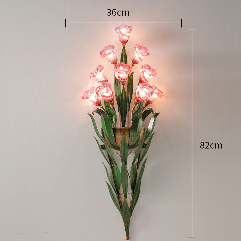 Exquisite Flower Bouquet Wall Lamp