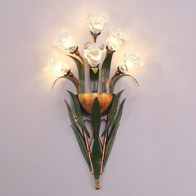 Exquisite Flower Bouquet Wall Lamp