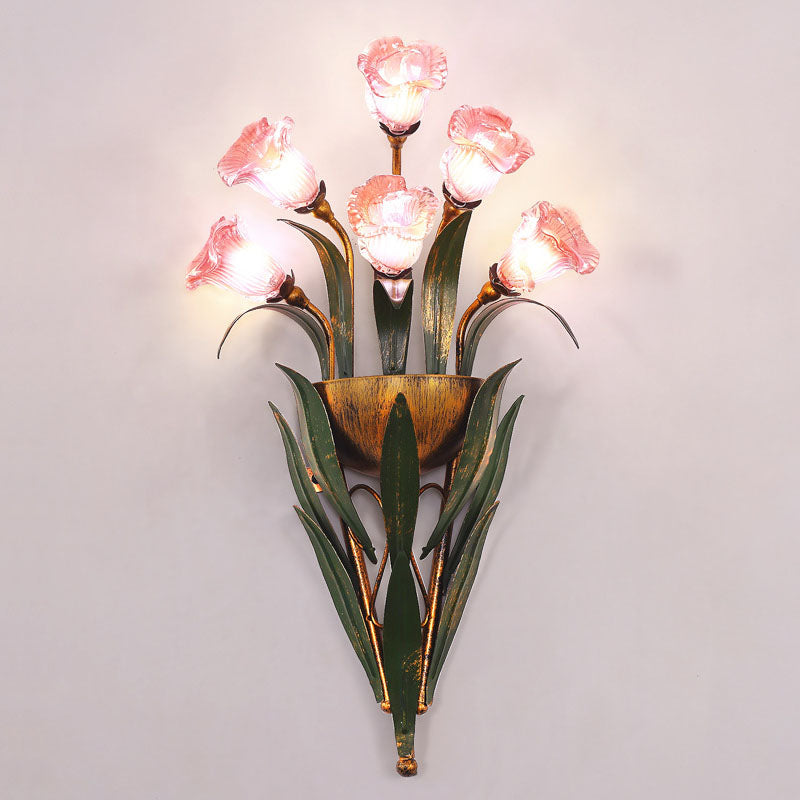 Exquisite Flower Bouquet Wall Lamp