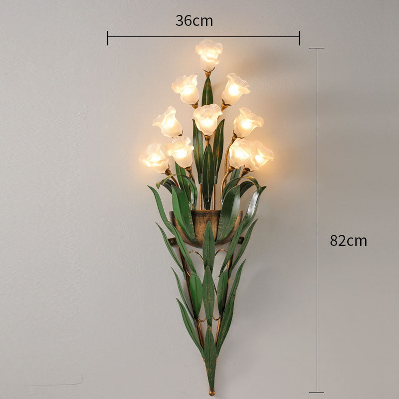 Exquisite Flower Bouquet Wall Lamp