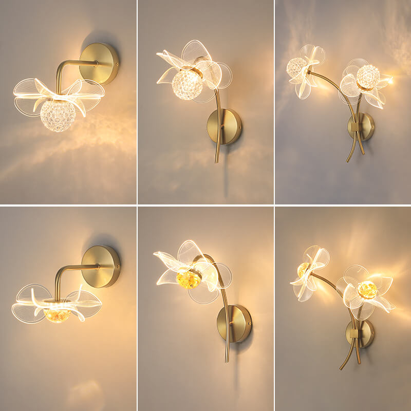 Exquisite LED Flower Wall Lamp