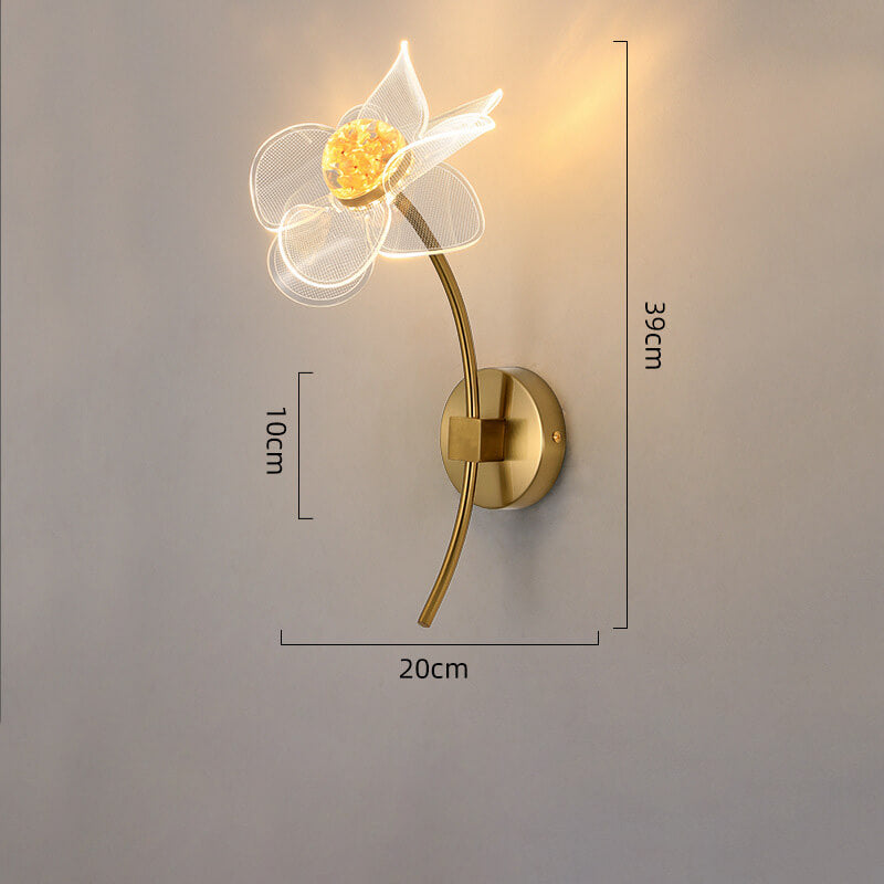 Exquisite LED Flower Wall Lamp