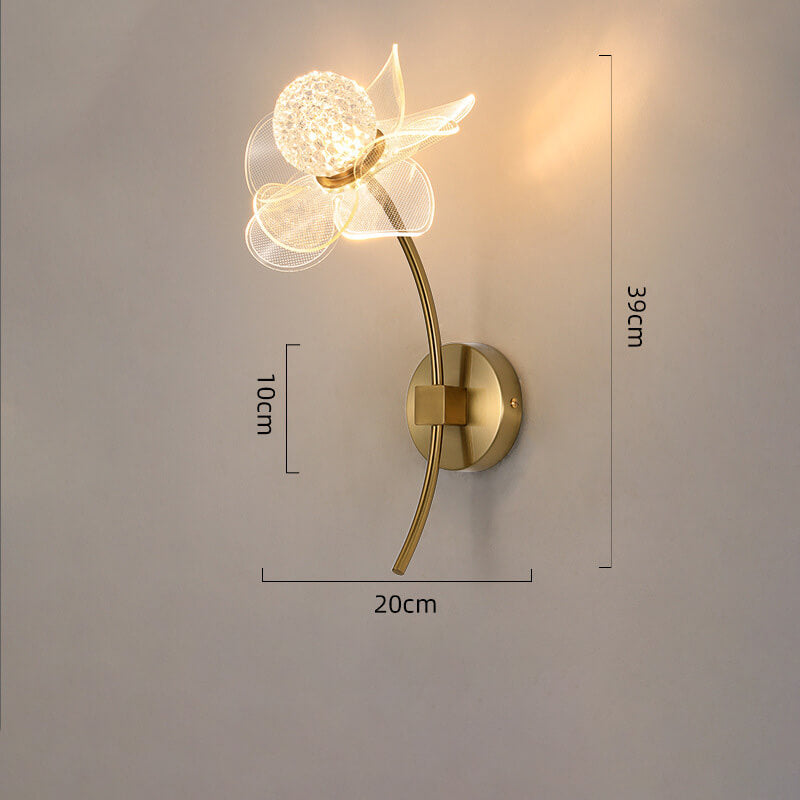 Exquisite LED Flower Wall Lamp