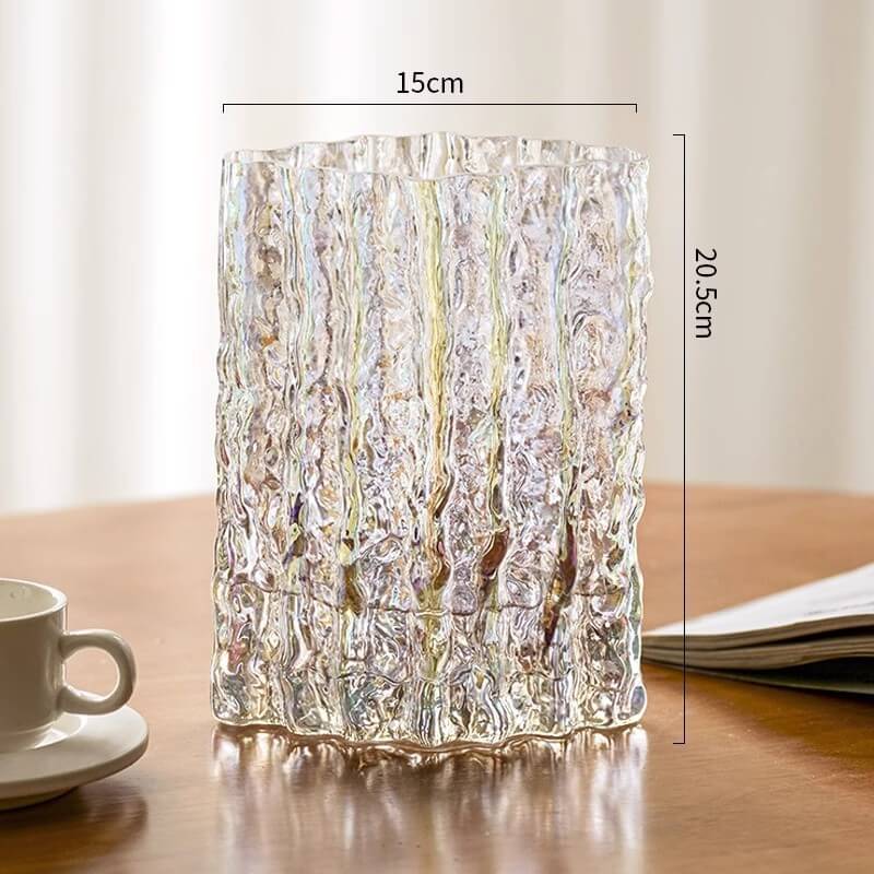 Vase glacier extrêmement gelé