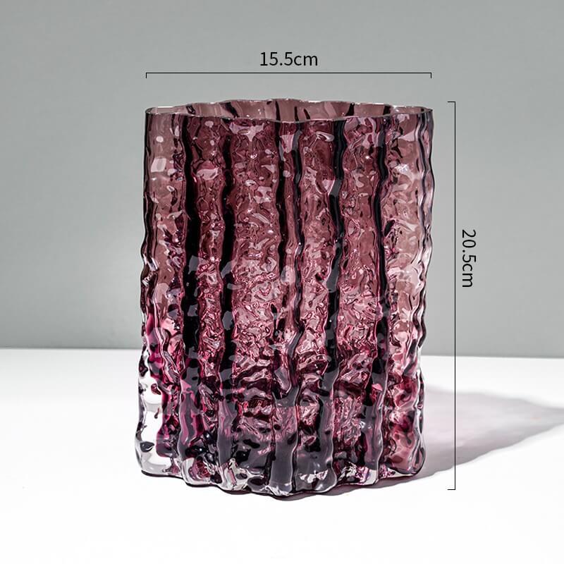 Vase glacier extrêmement gelé
