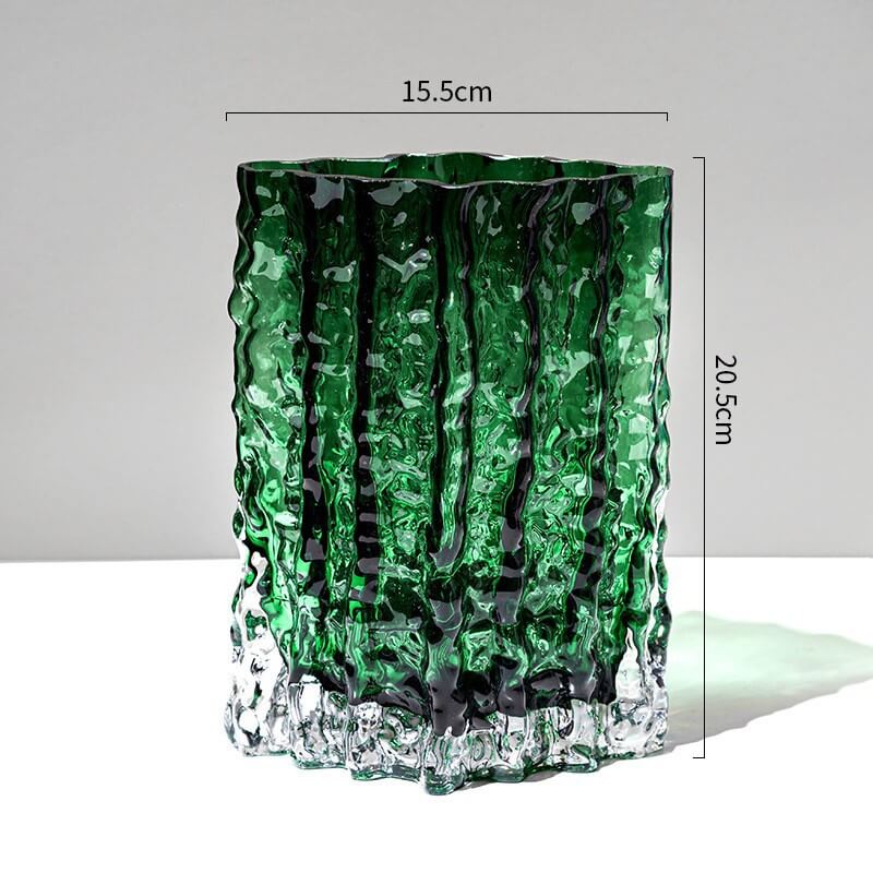 Vase glacier extrêmement gelé