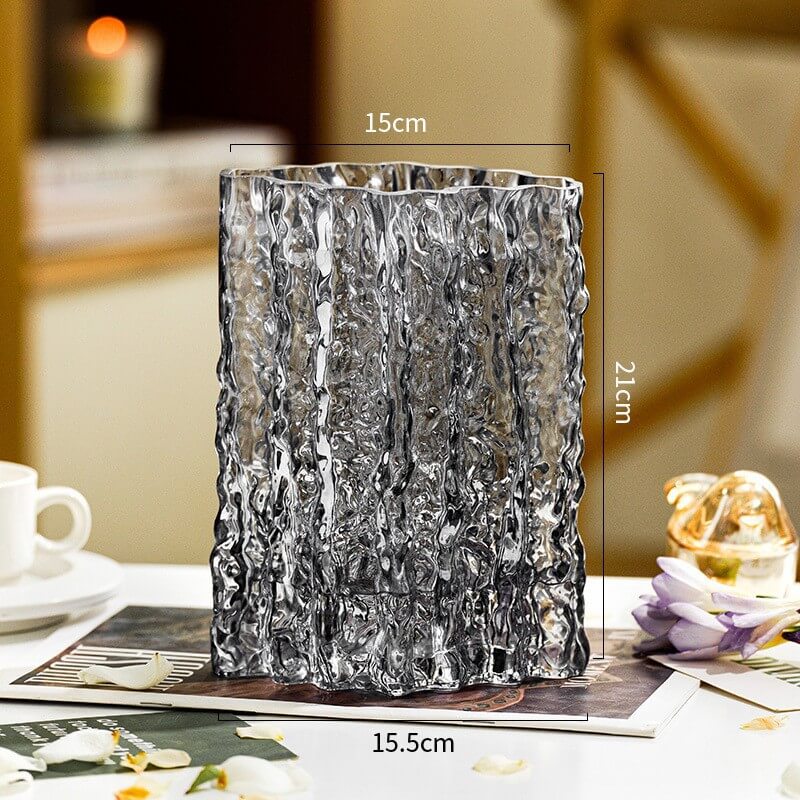 Vase glacier extrêmement gelé