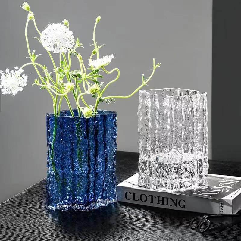 Vase glacier extrêmement gelé