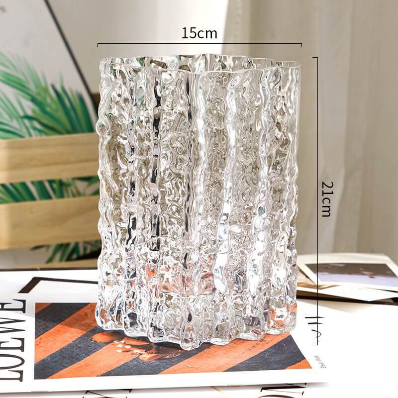 Vase glacier extrêmement gelé