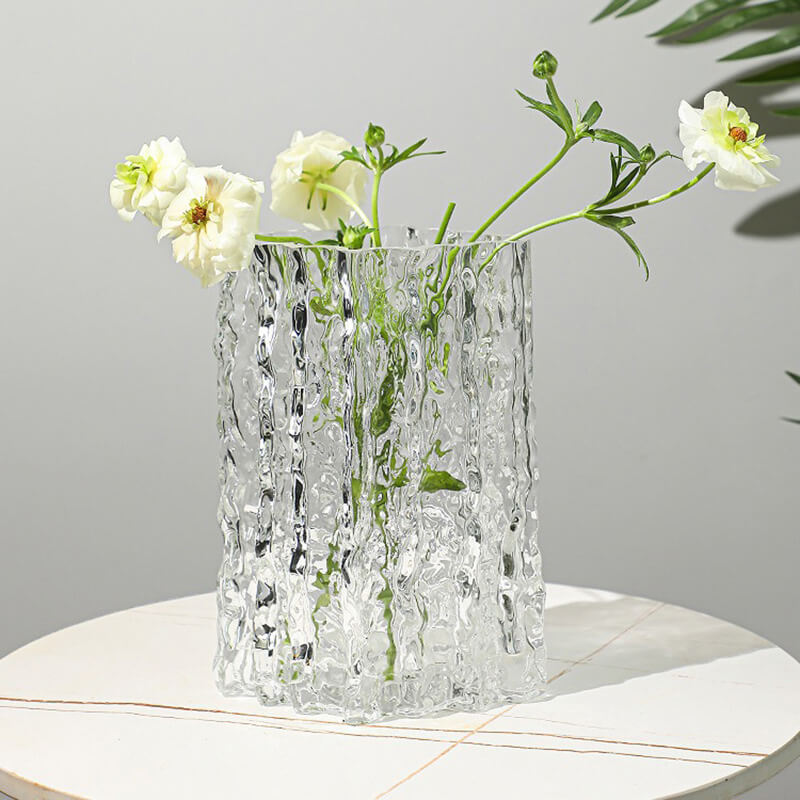 Vase glacier extrêmement gelé