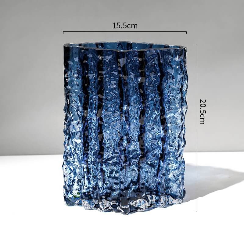 Vase glacier extrêmement gelé
