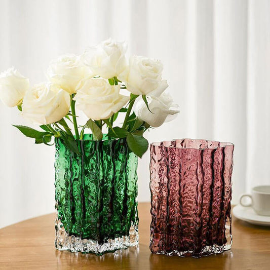 Vase glacier extrêmement gelé