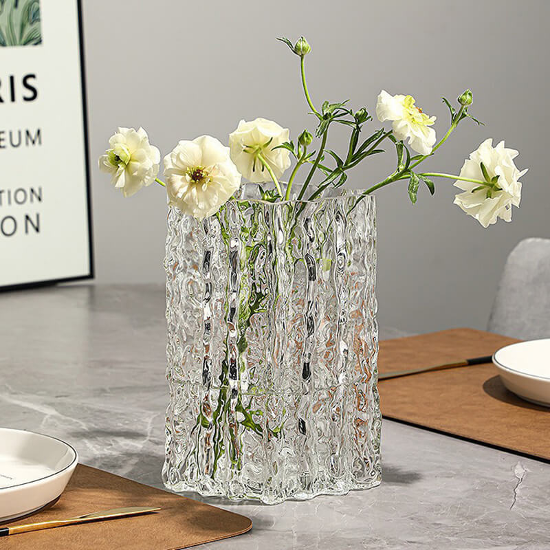 Vase glacier extrêmement gelé
