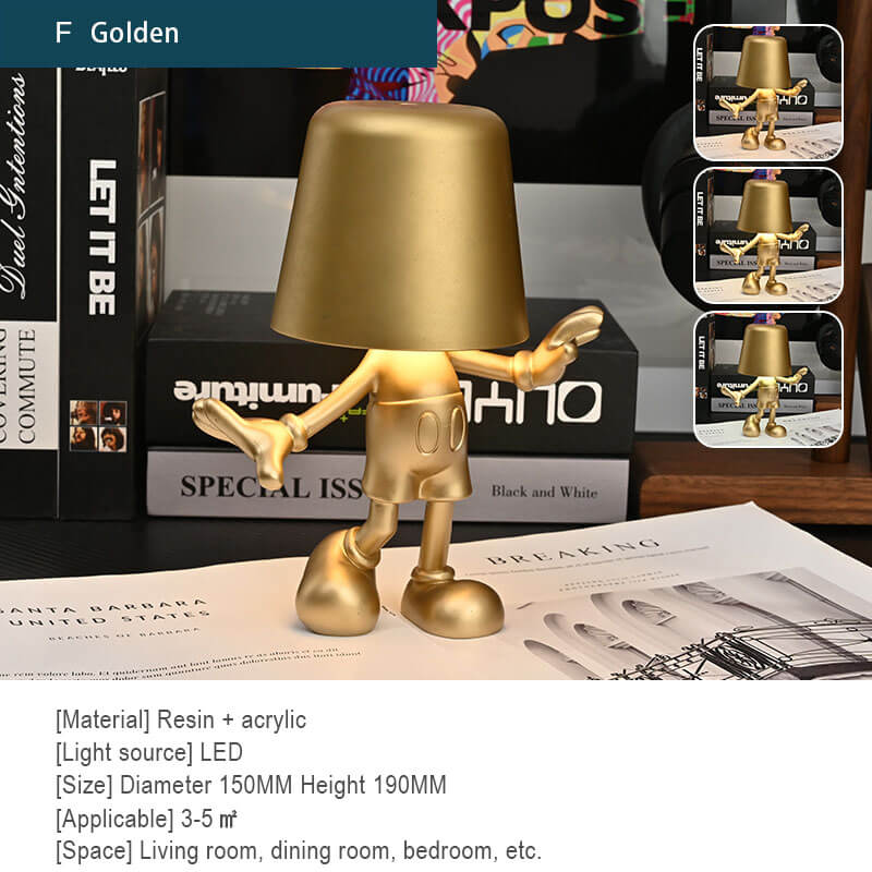 Lampe de bureau à chargement tactile Little Golden Man