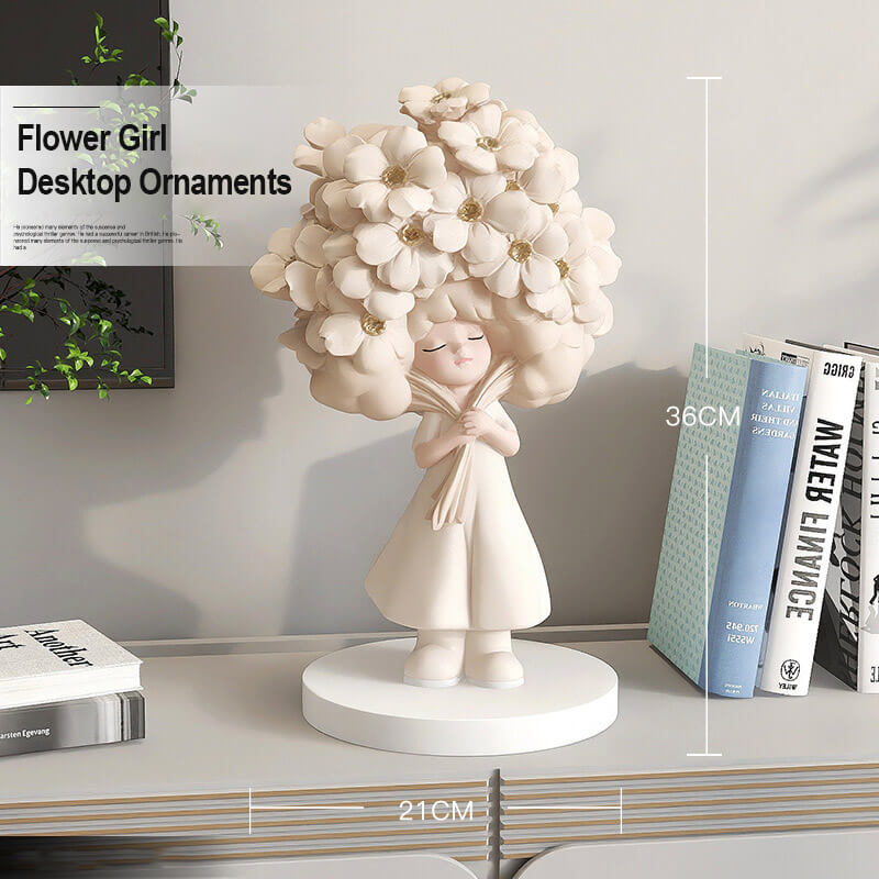 Blumenmädchen-Desktop-Ornamente
