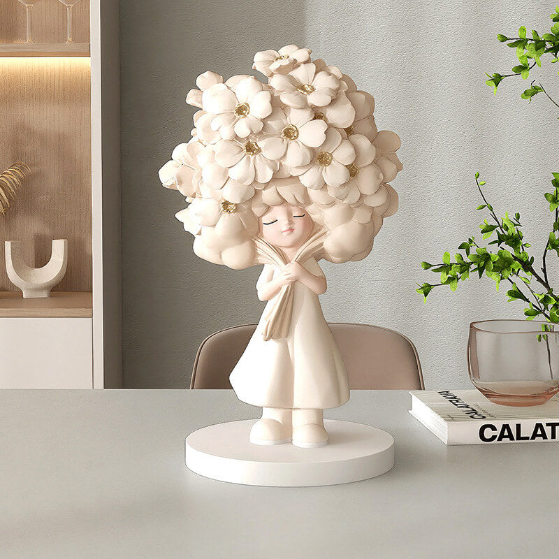 Blumenmädchen-Desktop-Ornamente