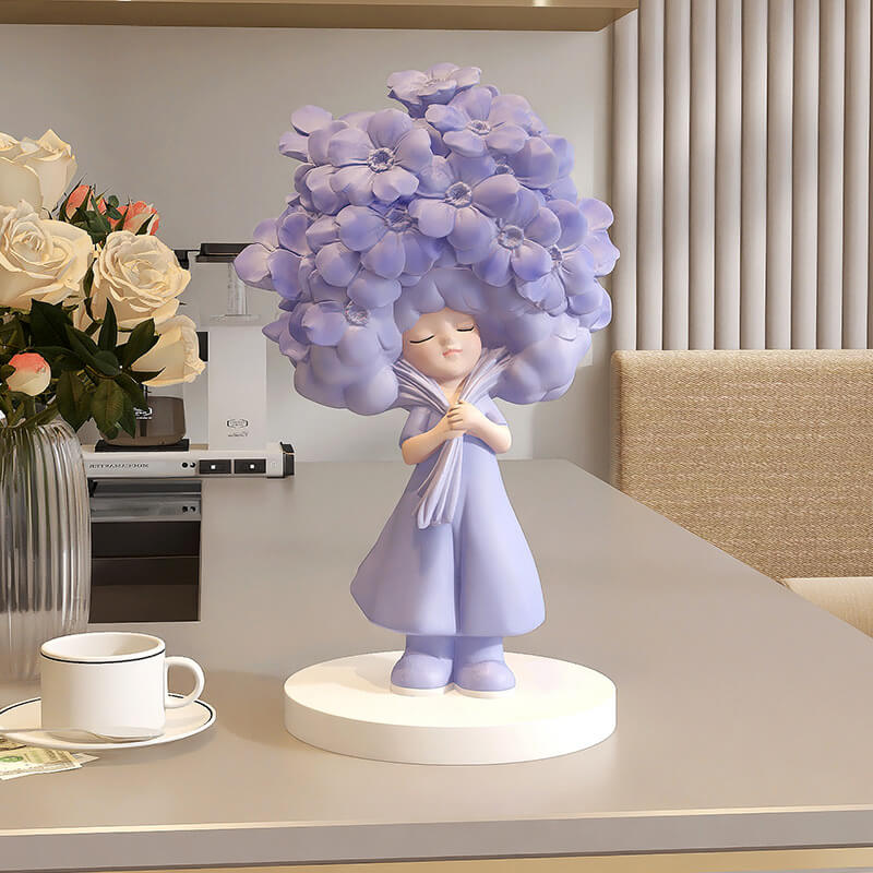 Blumenmädchen-Desktop-Ornamente