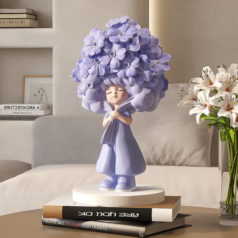 Blumenmädchen-Desktop-Ornamente