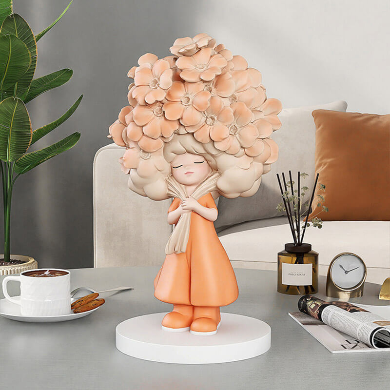Blumenmädchen-Desktop-Ornamente