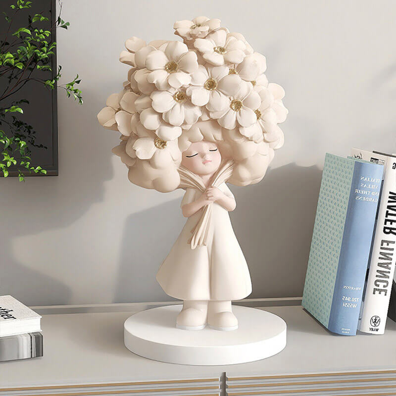 Blumenmädchen-Desktop-Ornamente