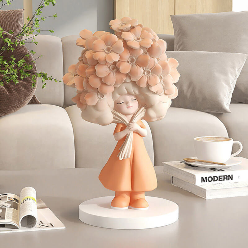 Blumenmädchen-Desktop-Ornamente