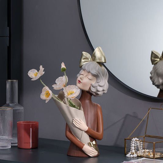 Flower Girl Resin Decoration