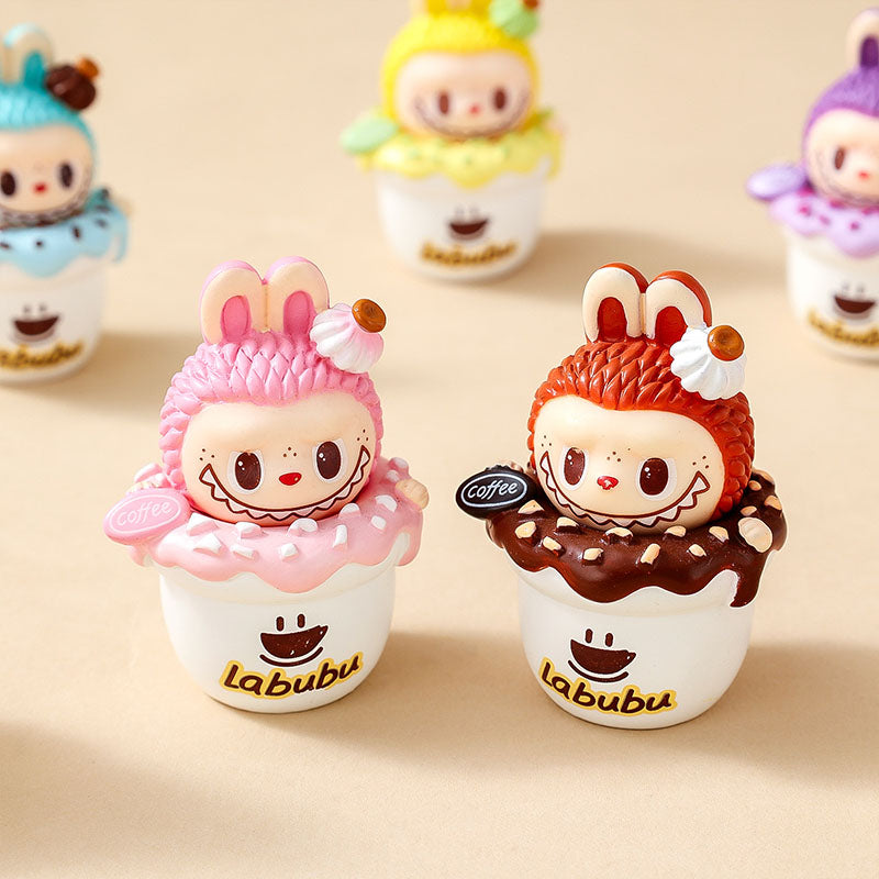 Frappuccino Labubu Mini Cute Doll